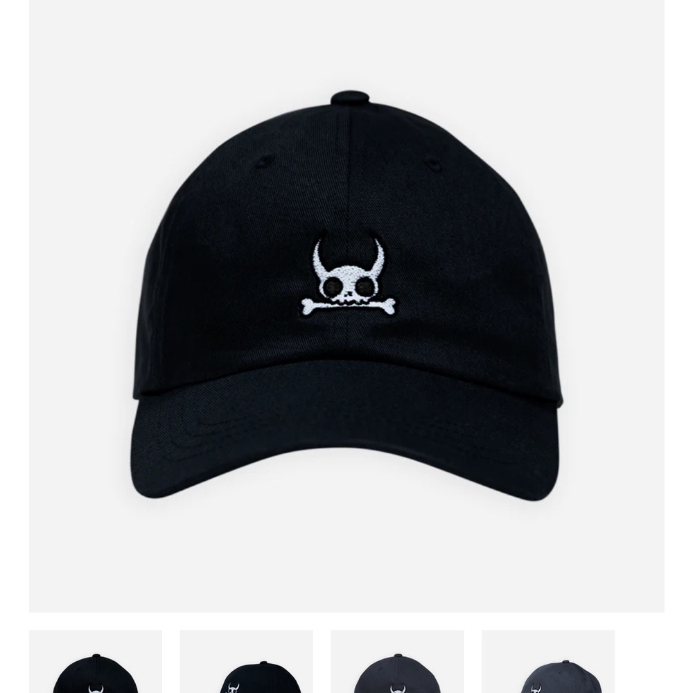 Monstrosity Dingo Dad Hat Black Skull Embroidered Baseball Cap